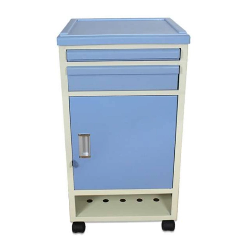 Low Price Blue Mecan Hospital Cabinet Furniture for Medical ABS Bedside Locker