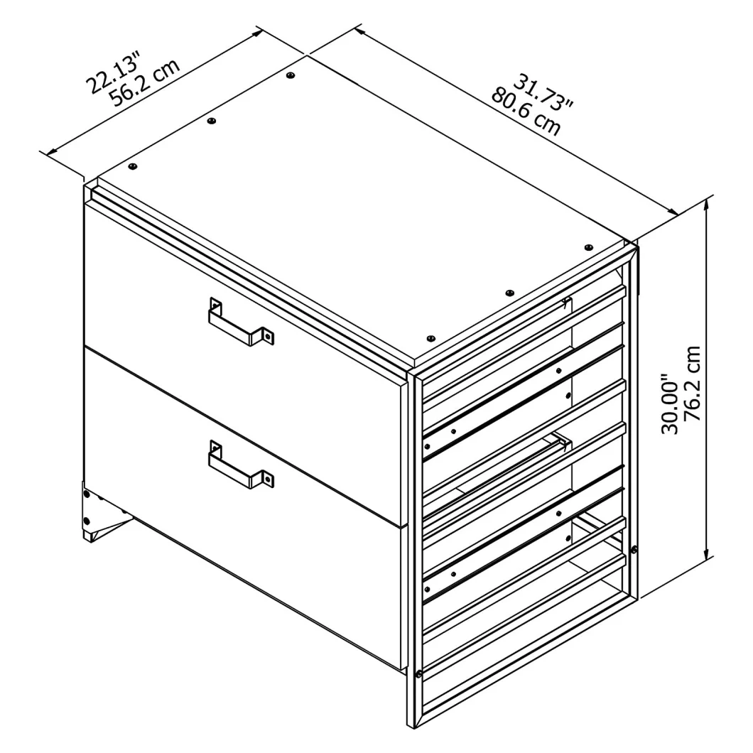 Wood Lateral File Cabinet Nightstand Storage Cabinet with Two Drawers with Wheeled A4 F4