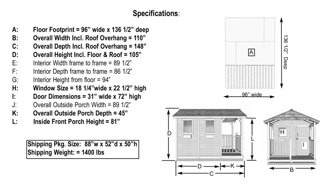 Outdoor Timber Garden Sheds Tool Kits No-Formaldehyde Prefab Garden Wooden Shed