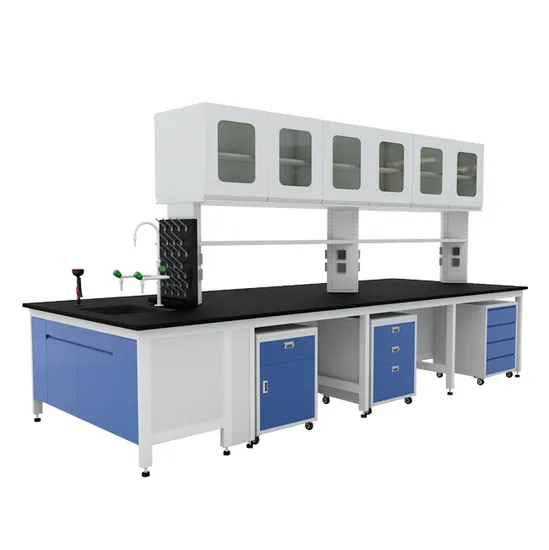 Wholesale Cheap Price Durable School Computer Laboratory Wall Bench Modular H Frame Chemical Island Lab Casework Furniture with Castor