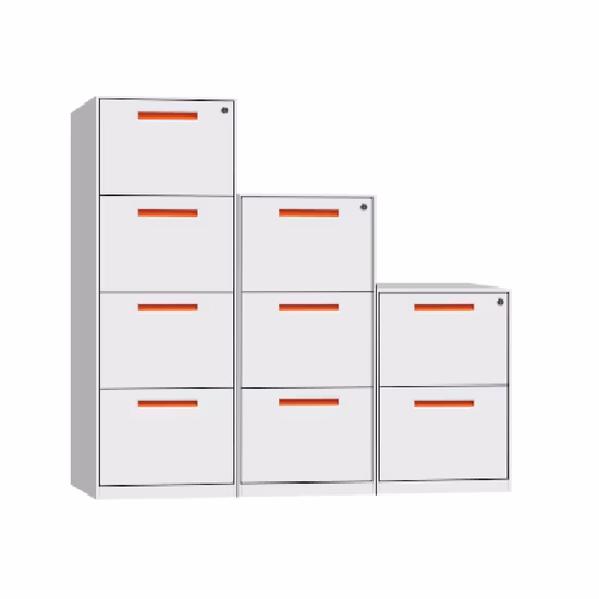 Armário de arquivo de metal com 4 gavetas Armários de arquivo laterais verticais