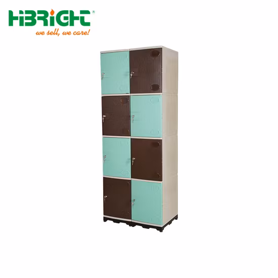 Armário de plástico ABS para armazenamento de supermercado escolar