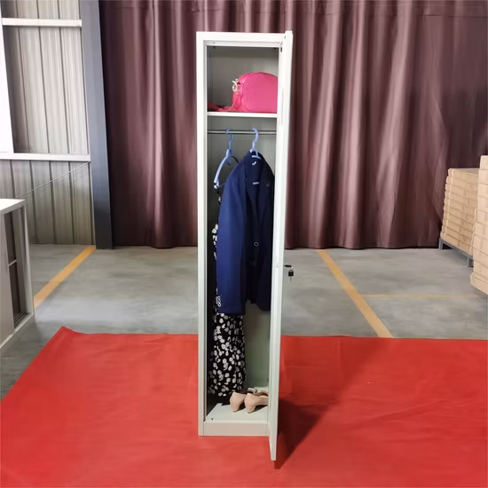 Armário de aço de porta única 3 portas armários de armazenamento de roupas armário de aço