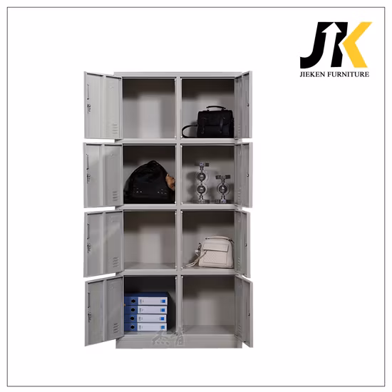 Armário de armazenamento de roupas de aço de metal Armário de várias portas