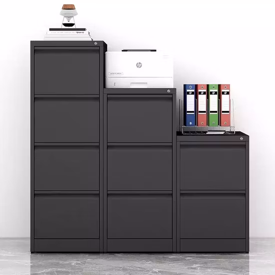 Arquivo Vertical Armários de Aço Gavetas de Metal Armário 3 Gavetas Armários de Enchimento