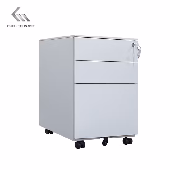 Atacado móvel chinês móvel colorido armazenamento móvel 3 gavetas armário de arquivo de metal