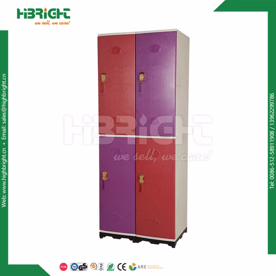 Armário de armazenamento de plástico ABS para piscina escolar de 12 portas